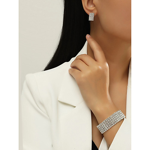 

Women's Jewelry Set Geometrical Blessed Stylish Artistic Elegant Fashion Earrings Jewelry Silver For Sports Formal Beach Festival 1 set