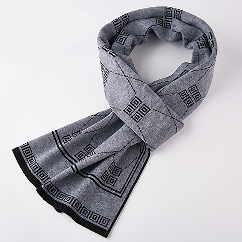 

Men's Rectangle Scarf Daily As Per Picture Scarf Print
