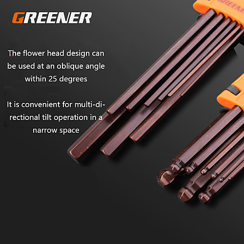 

Greenwood S2 Hexagonal Wrench Hexagon Wrench Hexagon Screwdriver Hex Wrench Hex Wrench Set