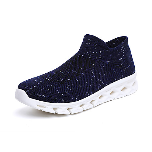 

Men's Loafers & Slip-Ons Sporty Look Comfort Loafers Light Soles Sporty Casual Daily Outdoor Knit Breathable Non-slipping Wear Proof Blue Gray Black Fall Winter