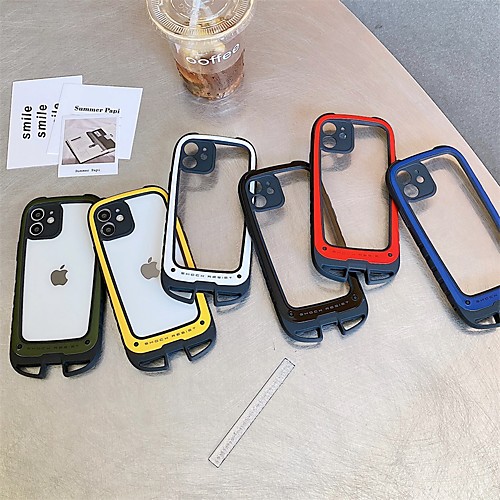 

Phone Case For Apple Back Cover iPhone 12 Pro Max 11 SE 2020 X XR XS Max 8 7 Shockproof Dustproof Solid Colored TPU