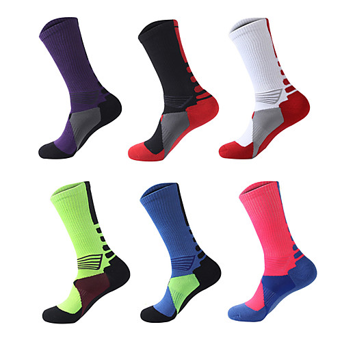 

Men's Socks Geometric Socks Warm Athleisure Multi color 6 Pairs