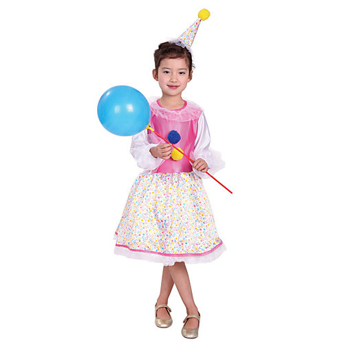 

Witch Dress Masquerade Girls' Movie Cosplay Vacation Halloween Pink Dress Christmas Halloween Children's Day Polyester