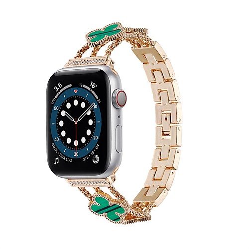 

Smart Watch Band for Apple iWatch 1 pcs Jewelry Design Zinc alloy Replacement Wrist Strap for Apple Watch Series SE / 6/5/4/3/2/1