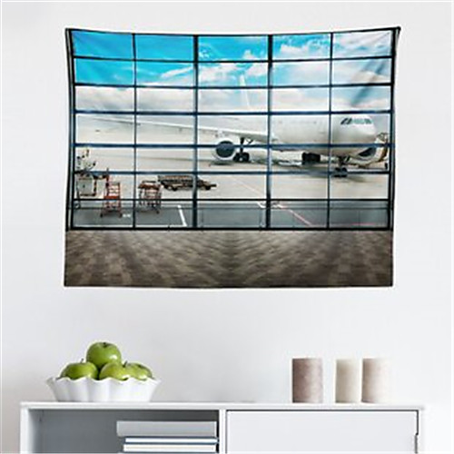 

Airport Wall Tapestry Art Decor Blanket Curtain Hanging Home Bedroom Living Room Decoration Polyester