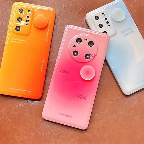 

Phone Case For Huawei Back Cover P40 P40 Pro Mate 40 Mate 40 Pro P30 P30 Pro nova 7 SE Mate 30 Mate 30 Pro Shockproof Dustproof Color Gradient TPU