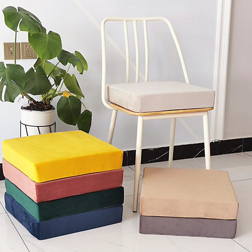 

Seat Cushion Candy Colors Netherlands Velvet Keep Warm Chair Cushion Home Office Bedroom Home Use Dining Table Chair Cushion