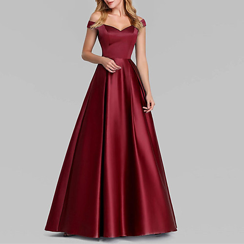 

Women's A Line Dress Maxi long Dress Wine Navy Blue Sleeveless Solid Color Ruched Summer V Neck Elegant Formal Vintage 2021 M L XL XXL 3XL