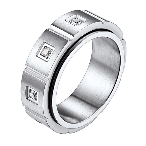 

Ring Geometrical Silver Gold Black Stainless Steel Stylish 1pc 7 8 9 10 11