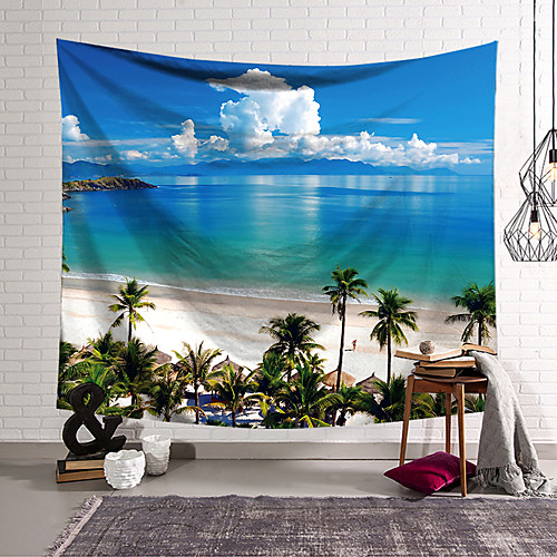 

Landscape Wall Tapestry Art Decor Blanket Curtain Hanging Home Bedroom Living Room Decoration Polyester Beach