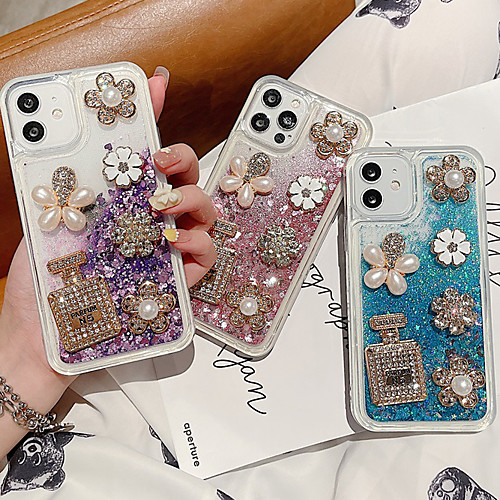 

Phone Case For Apple Back Cover iPhone 12 Pro Max 11 SE 2020 X XR XS Max 8 7 Shockproof Dustproof Graphic Glitter Shine TPU