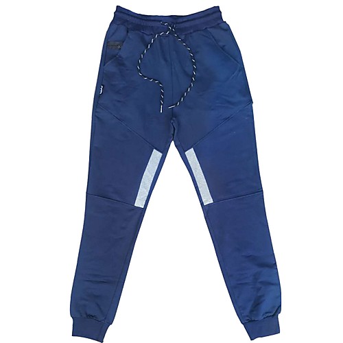 

Men's Athleisure Sports Outdoor Sports Casual Sports Pants Sweatpants Pants Patchwork Full Length Patchwork Gray Black Dark Gray Navy Blue