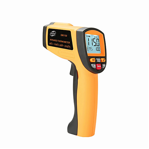 

Benetech GM1150 Thermometer Infrared Thermometer Digital Electronic Handheld Laser Industrial Temperature Hygrometer Meter IR Thermometer