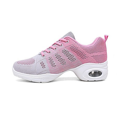 

Women's Trainers Athletic Shoes High Heel Round Toe Booties Ankle Boots Daily Tissage Volant Solid Colored Peach Dusty Rose Black