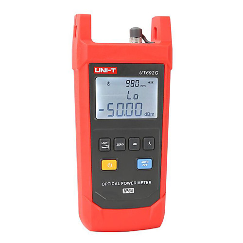 

UNI-T UT692G Optical Power Meter Measurement Range -50 to 26dBm 800-1700nm InGaAs Backlight