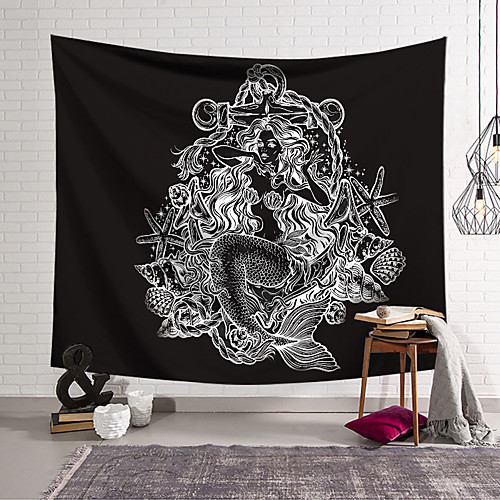 

Mermaid Wall Tapestry Art Decor Blanket Curtain Hanging Home Bedroom Living Room Decoration Polyester