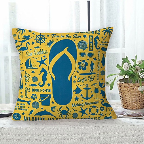 

Beach Double Side Cushion Cover 1PC Soft Decorative Square Throw Pillow Cover Cushion Case Pillowcase for Bedroom Livingroom Superior Quality Machine Washable Outdoor Cushion for Sofa Couch Bed Chair