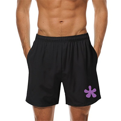 

Men's Casual Casual Daily Shorts Pants Graphic Knee Length Black