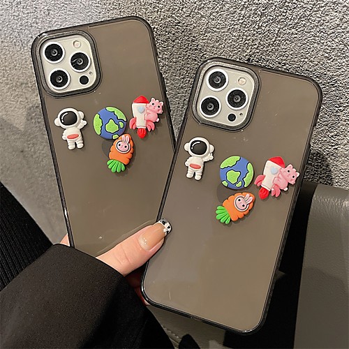 

Phone Case For Apple Back Cover iPhone 12 Pro Max 11 SE 2020 X XR XS Max 8 7 Shockproof Dustproof Cartoon Transparent TPU