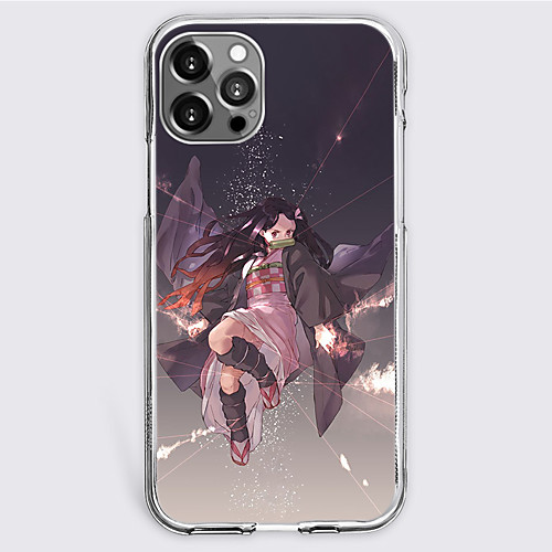 

Demon Slayer: Kimetsu no Yaiba Cartoon Characters Phone Case For Apple iPhone 12 Pro Max 11 SE 2020 X XR XS Max 8 7 Unique Design Protective Case Shockproof Dustproof Back Cover TPU