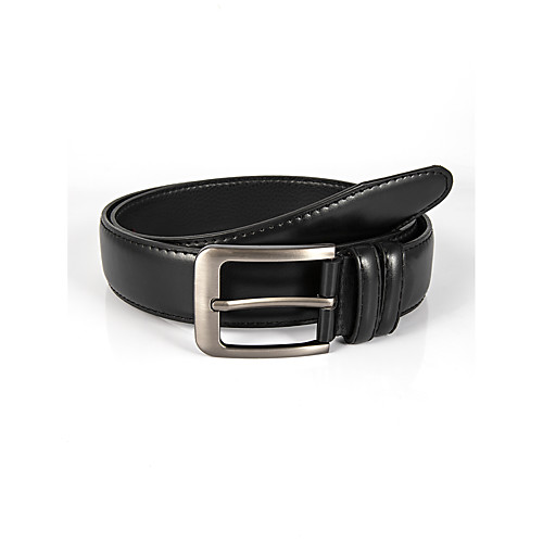 

Men's Waist Belt Going out Festival Black Belt Solid Color