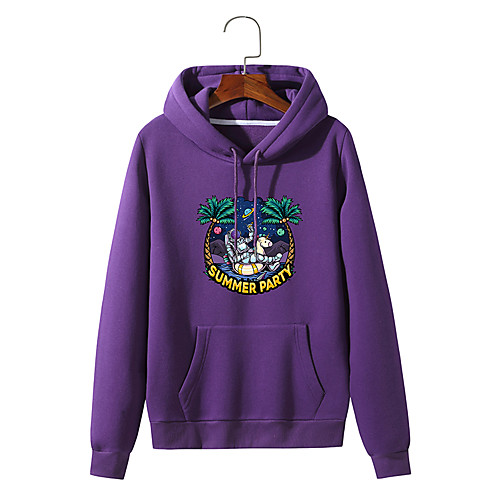 

Men's Hoodie Print Print Daily Hot Stamping Streetwear Hoodies Sweatshirts Wine Red Blue Purple
