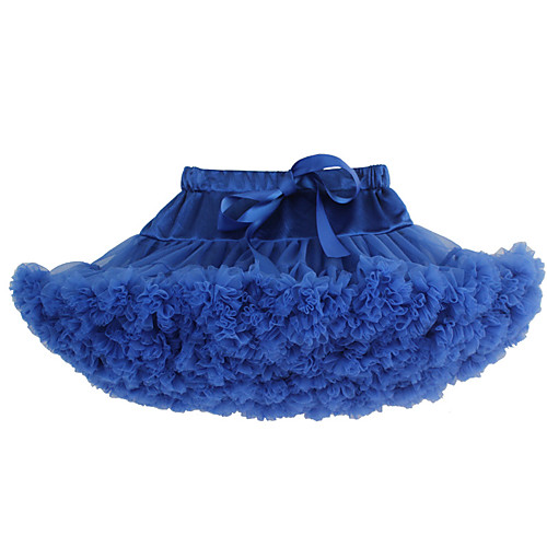 

Women's Stage Performance Active Short Skirts Solid Colored Layered Tulle Khaki Green Royal Blue