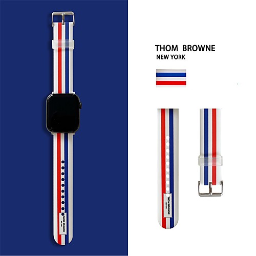 

Smart Watch Band for Apple iWatch 1 pcs Sport Band TPE Replacement Wrist Strap for Apple Watch Series SE / 6/5/4/3/2/1