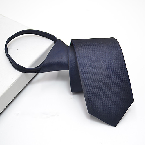 

Men's Party Necktie - Print Stylish / Pure Color / Zipper