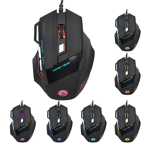 

LITBest A868 Wired USB Gaming Mouse / Ergonomic Mouse Multi-colors Backlit 5500 dpi 5 Adjustable DPI Levels 7 pcs Keys