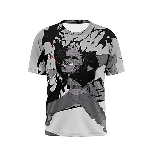 

Inspired by Black Clover Cosplay Anime Cartoon 100% Polyester Print 3D Harajuku Graphic T-shirt For Women's / Men's