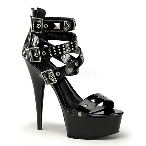

Women's Unisex Sandals Pumps Round Toe Closed Toe Daily Beach PU Solid Colored Black