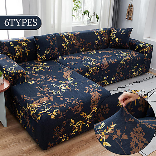 

Stretch Sofa Cover Slipcover Elastic Sectional Couch Armchair Loveseat 4 or 3 seater L shapeSoft Durable Washable