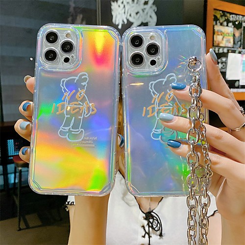 

Phone Case For Apple Back Cover iPhone 12 Pro Max 11 SE 2020 X XR XS Max 8 7 Shockproof Dustproof Color Gradient Transparent TPU