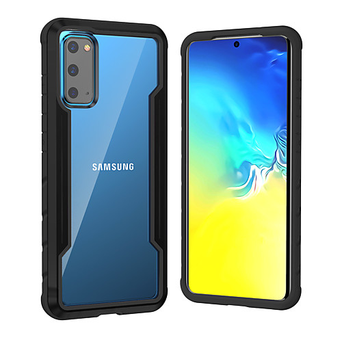 

Phone Case For Samsung Galaxy Back Cover S21 S21 Plus S21 Ultra S20 S20 Plus S20 ultra S20 FE 5G Shockproof Dustproof Transparent Tile Transparent TPU Metal