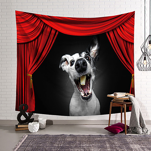 

Circus Curtain Wall Tapestry Art Decor Blanket Curtain Hanging Home Bedroom Living Room Decoration Polyester Dog