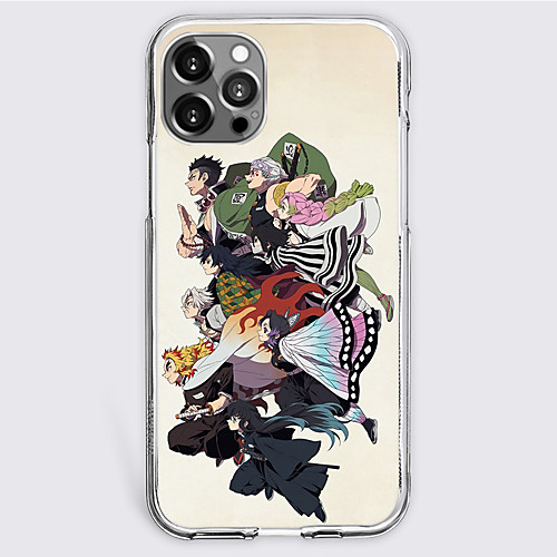 

Demon Slayer: Kimetsu no Yaiba Cartoon Characters Phone Case For Apple iPhone 12 Pro Max 11 SE 2020 X XR XS Max 8 7 iPhone 12 iPhone 11 Unique Design Protective Case Shockproof Dustproof Back Cover
