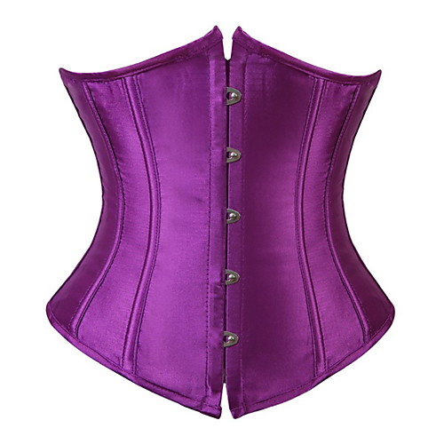 

Women's Corset Non Panties Medium Metallic Buckle Sexy Ruched Retro