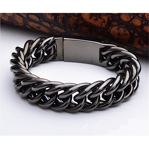 

Men's Bracelet Retro Totem Series Fashion Titanium Steel Bracelet Jewelry Black For Anniversary Party Evening Gift Festival