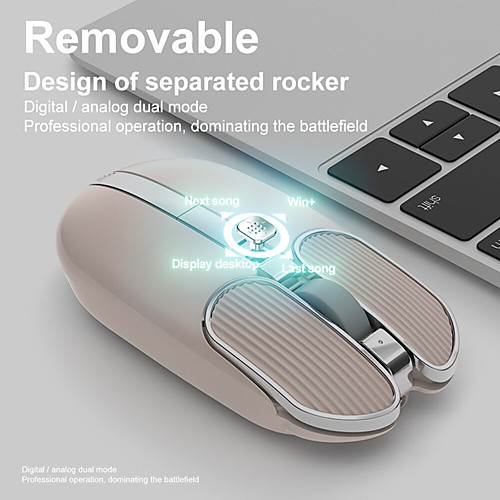

X1 2.4G Wireless Wired 2400 DPI Rechargeable Quiet Mouse Three gears Adjustable for Notebook Desktop For Laptop Game Console