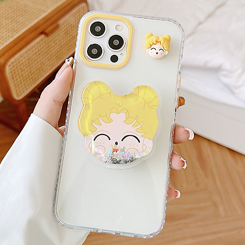 

Phone Case For Apple Back Cover iPhone 12 Pro Max 11 SE 2020 X XR XS Max 8 7 Shockproof Dustproof with Stand Cartoon TPU