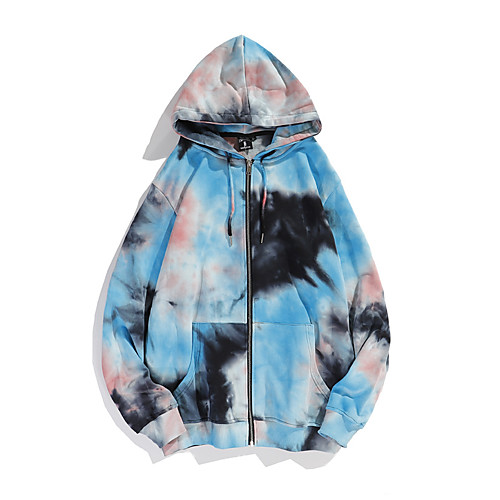 

Women's Coat Causal Fall Regular Coat V Neck Standard Fit Casual Jacket Print Modern Style Blue Brown