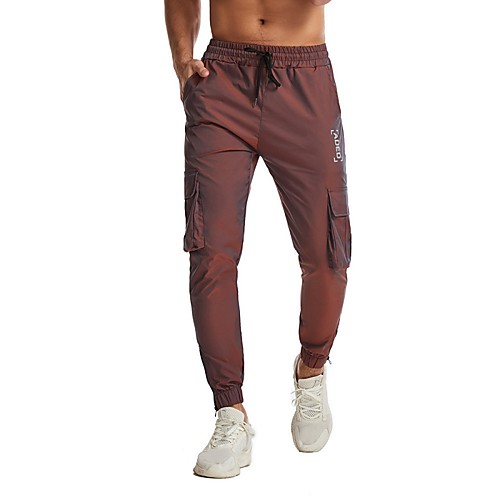 

Men's Casual / Sporty Sports Outdoor Sports Casual Sports Pants Sweatpants Pants Letter Full Length Print Blue Purple Grey Gold Red