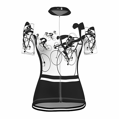 

21Grams Women's Short Sleeve Cycling Jersey Summer Spandex White Bike Top Mountain Bike MTB Road Bike Cycling Quick Dry Moisture Wicking Sports Clothing Apparel / Stretchy / Athleisure