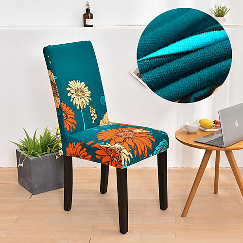 

Trigonometric Deer Chair Cover for Dining Room Mandala Print Chairs Covers High Back for Living Room Party Wedding Christmas Decoration