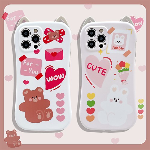 

Phone Case For Apple Back Cover iPhone 12 Pro Max 11 SE 2020 X XR XS Max Shockproof Dustproof Cartoon TPU