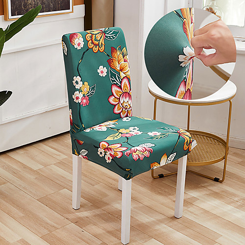 

Love Balloon Geometric Printing 1Pcs Chair Cover for Dining Room Mandala Print Chairs Covers High Back for Living Room Party Wedding Christmas Decoration