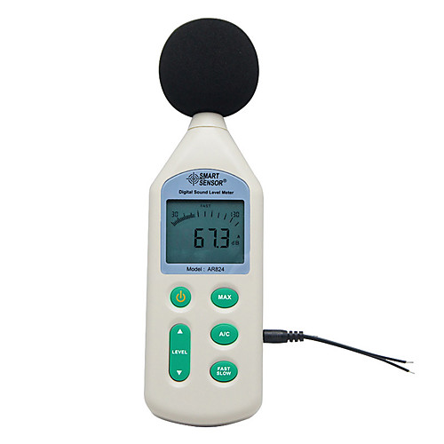 

Smart Sensor AR824 Portable Digital Sound Noise Decibel Meter db Meter Noise Analyzer