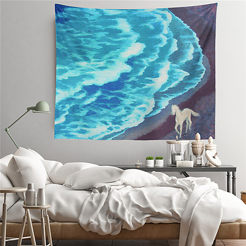 

Landscape Beach Wall Tapestry Art Decor Blanket Curtain Hanging Home Bedroom Living Room Decoration