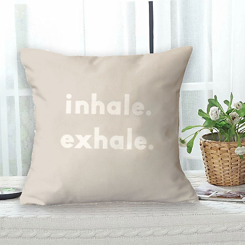 

Letters Cushion Cover 1PC Soft Decorative Square Throw Pillow Cover Cushion Case Pillowcase for Bedroom Livingroom Superior Quality Machine Washable Outdoor Cushion for Sofa Couch Bed Chair
